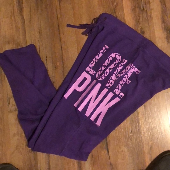 PINK Victoria's Secret Pants - PINK Victoria’s Secret Purple Sweats